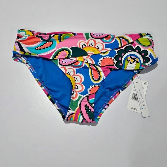 Bleu by Rod Beattie Printed Sarong Hipster Bikini Bottoms - Picture 2 of 8